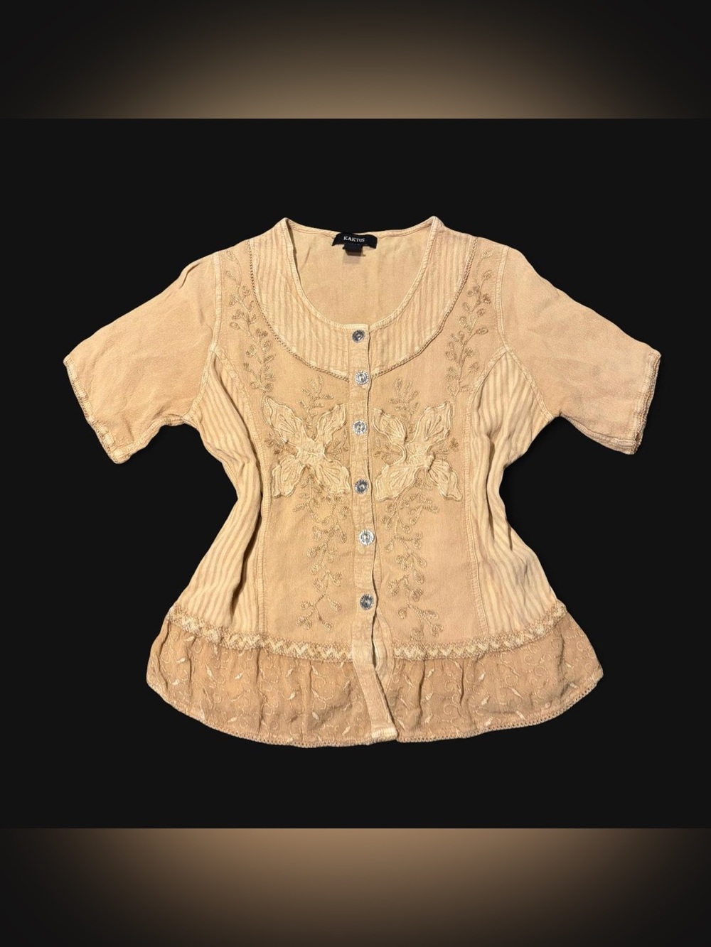 Y2K Fairy Floral Embroidered Top by Kaktus!